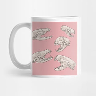 North American Predator Skulls Pink Mug